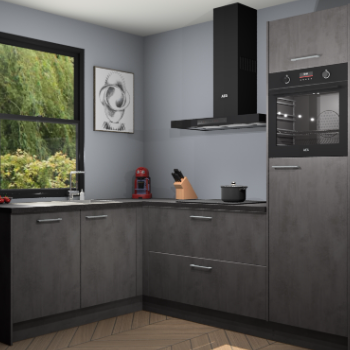 Beton Antraciet keuken Kinshasa 107525