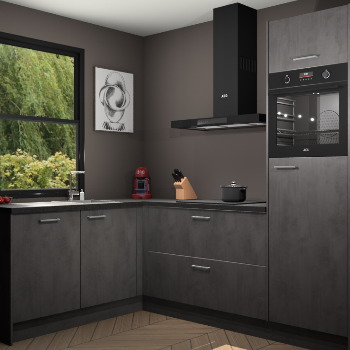 Beton Antraciet keuken Kinshasa 107526