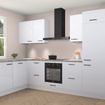 Sneeuwwitte hoogglans keuken Beijing 107952