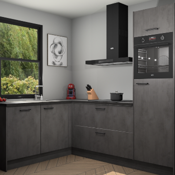 Beton Antraciet keuken Kinshasa 107528