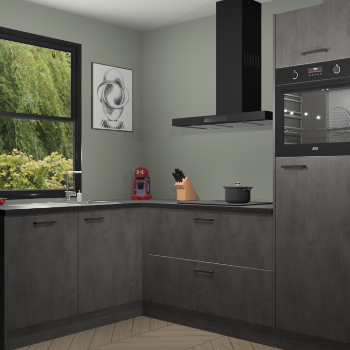 Beton Antraciet keuken Kinshasa 107531