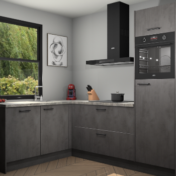 Beton Antraciet keuken Kinshasa 107546