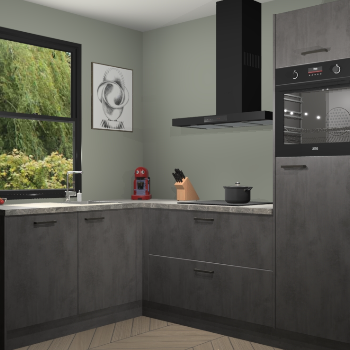 Beton Antraciet keuken Kinshasa 107547