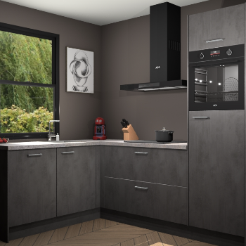 Beton Antraciet keuken Kinshasa 107557
