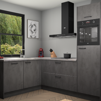 Beton Antraciet keuken Kinshasa 107559