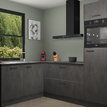 Beton Antraciet keuken Kinshasa 107614