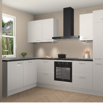 Zijdegrijze hoogglans keuken Beijing 108062