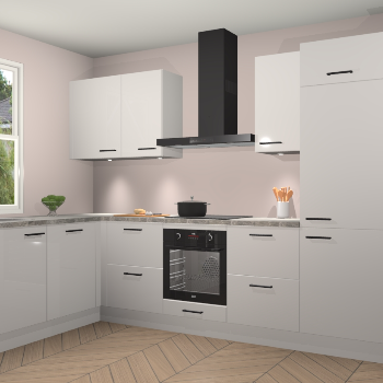 Zijdegrijze hoogglans keuken Beijing 108070