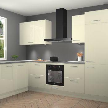 Magnolia hoogglans keuken Beijing 108159