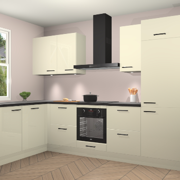 Magnolia hoogglans keuken Beijing 108168