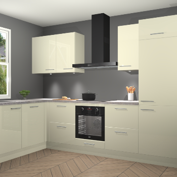 Magnolia hoogglans keuken Beijing 108183