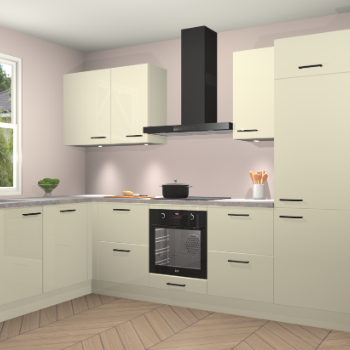 Magnolia hoogglans keuken Beijing 108186