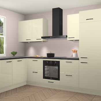 Magnolia hoogglans keuken Beijing 108192