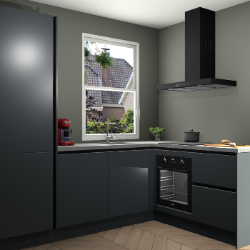 Onyxgrijze greeploze keuken Phuket 108330