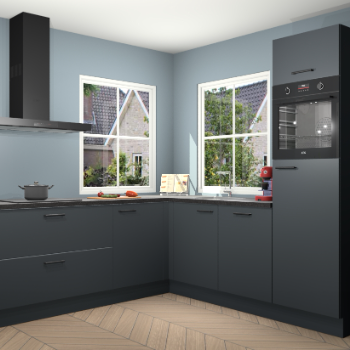 Onyxgrijze keuken Pai 108586