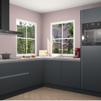 Onyxgrijze greeploze keuken Pai 108599