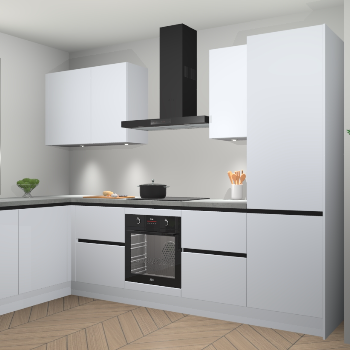 Sneeuwwitte greeploze keuken Beijing 108211