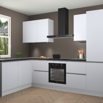 Sneeuwwitte greeploze keuken Beijing 108215