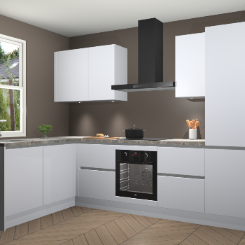 Sneeuwwitte greeploze keuken Beijing 108229