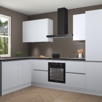 Sneeuwwitte greeploze keuken Beijing 108400