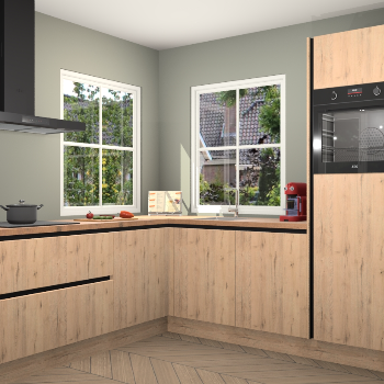 Madera Natuur greeploze keuken Pai 108608