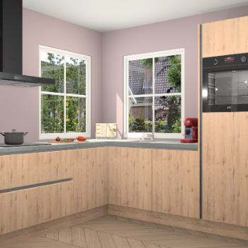 Madera Natuur greeploze keuken Pai 108623