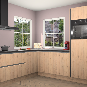 Madera Natuur greeploze keuken Pai 108629