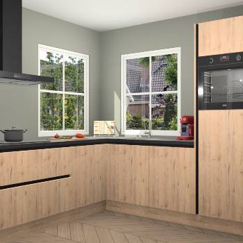 Madera Natuur greeploze keuken Pai 108632