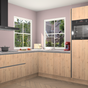 Madera Natuur greeploze keuken Pai 108641