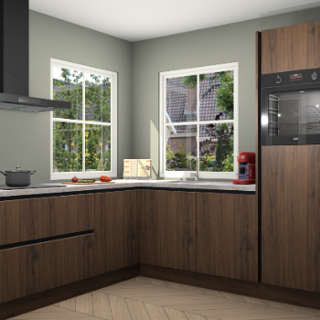 Noten greeploze keuken Pai 108781