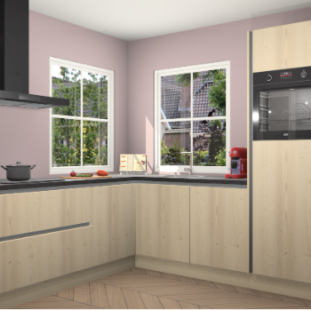 Vuren greeploze keuken Pai 108925