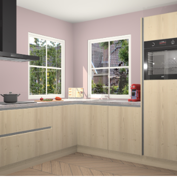 Vuren greeploze keuken Pai 108937