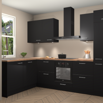 Zwarte keuken Beijing 108948