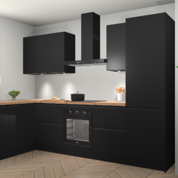 Zwarte greeploze keuken Beijing 108952