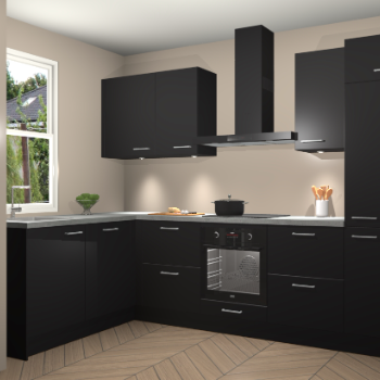 Zwarte keuken Beijing 109076