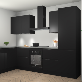 Zwarte greeploze keuken Beijing 109080