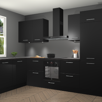 Zwarte keuken Beijing 109082