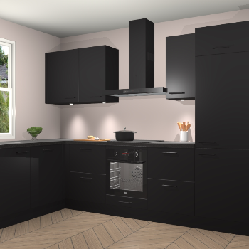 Zwarte keuken Beijing 109086