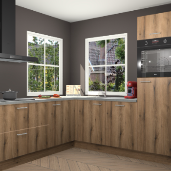 Goud Eiken keuken Pai 109307