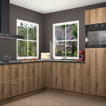 Goud Eiken keuken Pai 109313