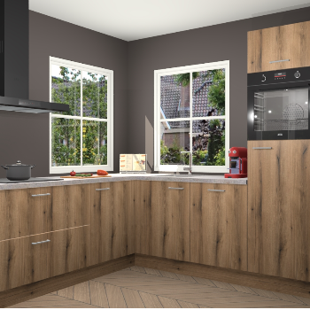 Goud Eiken keuken Pai 109325