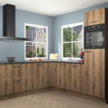 Goud Eiken keuken Pai 109333