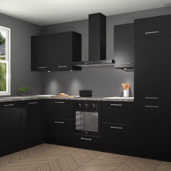 Zwarte keuken Beijing 109112