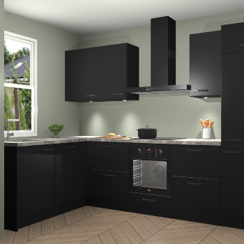 Zwarte keuken Beijing 109116