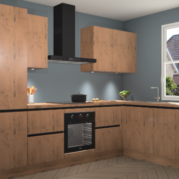 Astoria Eiken greeploze keuken Geneve 109074