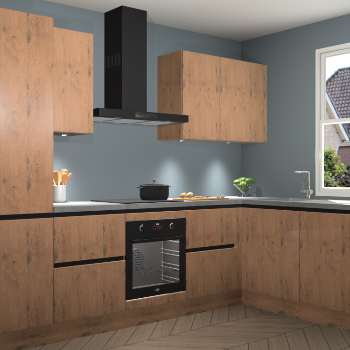 Astoria Eiken greeploze keuken Geneve 109093