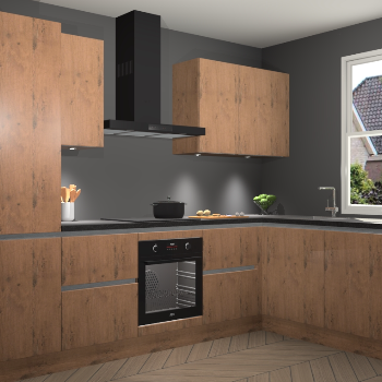 Astoria Eiken greeploze keuken Geneve 109108