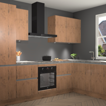 Astoria Eiken greeploze keuken Geneve 109165