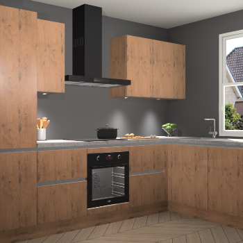 Astoria Eiken greeploze keuken Geneve 109246