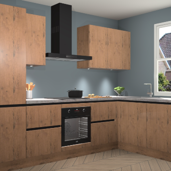 Astoria Eiken greeploze keuken Geneve 109249